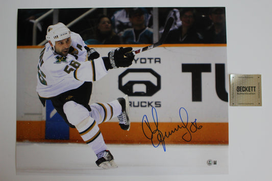 SERGEI ZUBOV DALLAS STARS SIGNED 16x20 PHOTO SlapShot BAS COA
