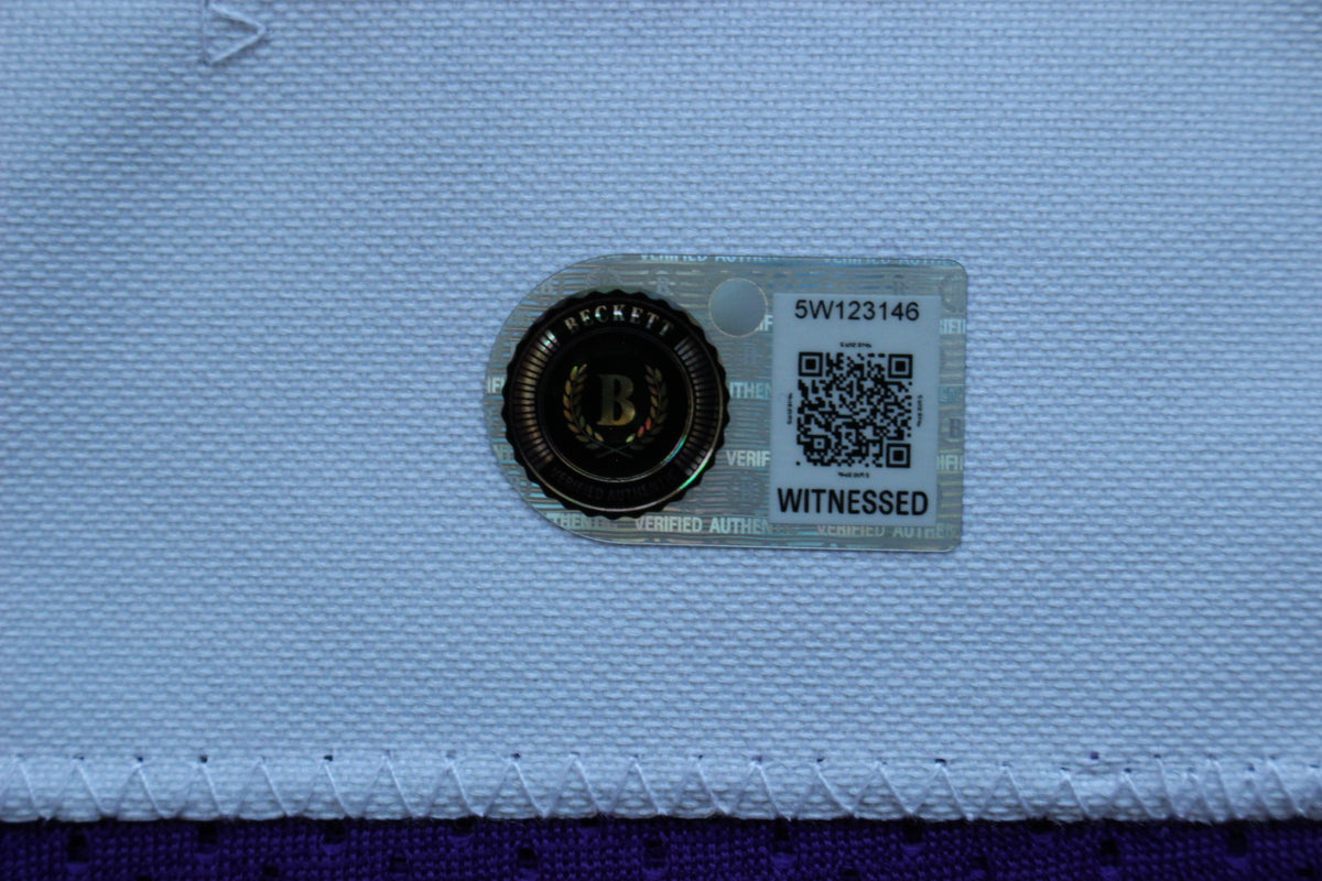 LaDAINIAN TOMLINSON TCU HORNED FROGS SIGNED JERSEY Chargers BAS