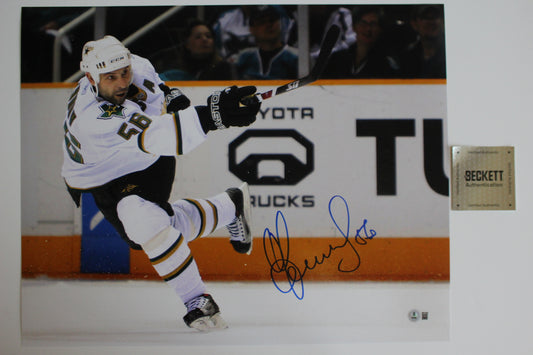 SERGEI ZUBOV DALLAS STARS SIGNED 16x20 PHOTO SlapShot BAS COA