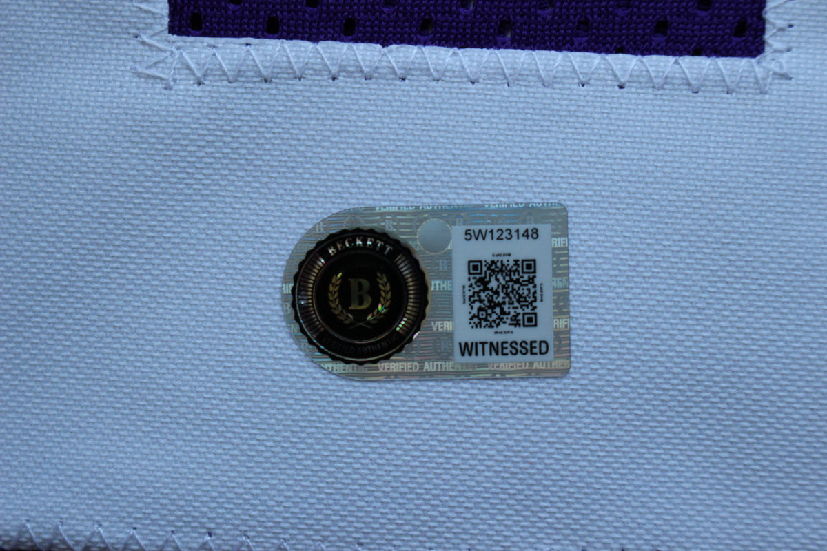 LaDAINIAN TOMLINSON TCU HORNED FROGS SIGNED JERSEY Chargers BAS