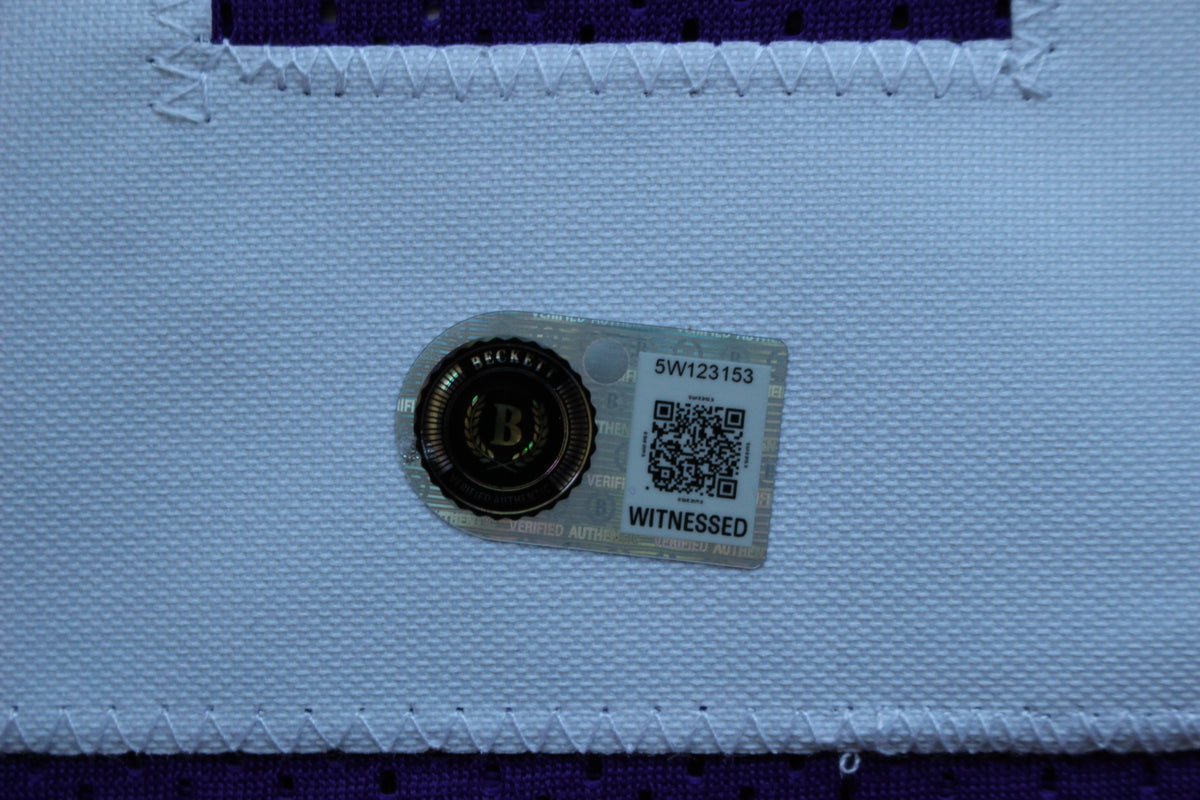 LaDAINIAN TOMLINSON TCU HORNED FROGS SIGNED JERSEY Chargers BAS