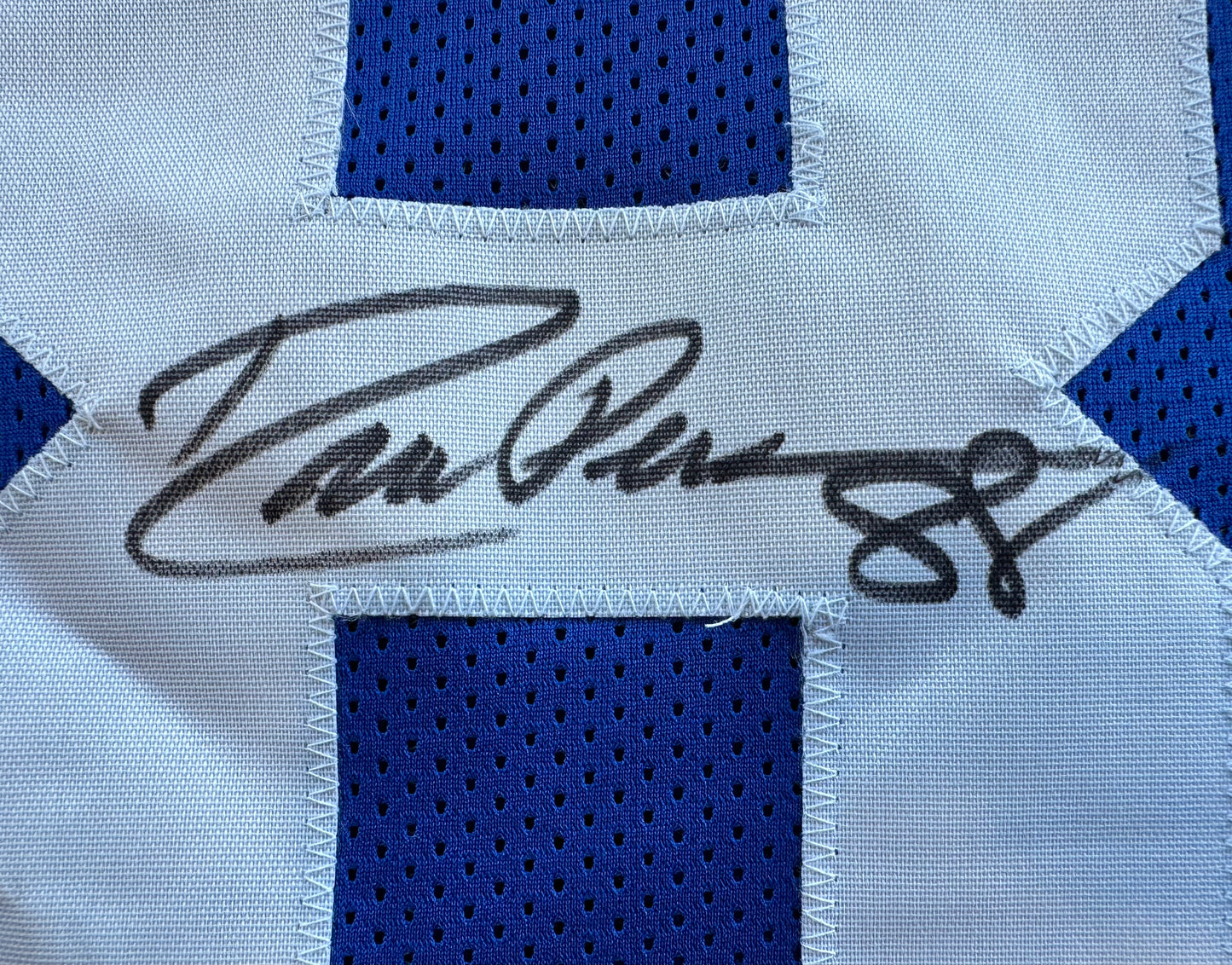 DREW PEARSON DALLAS COWBOYS SIGNED TB JERSEY w/HOF 21 INSCRIPTION XL BAS