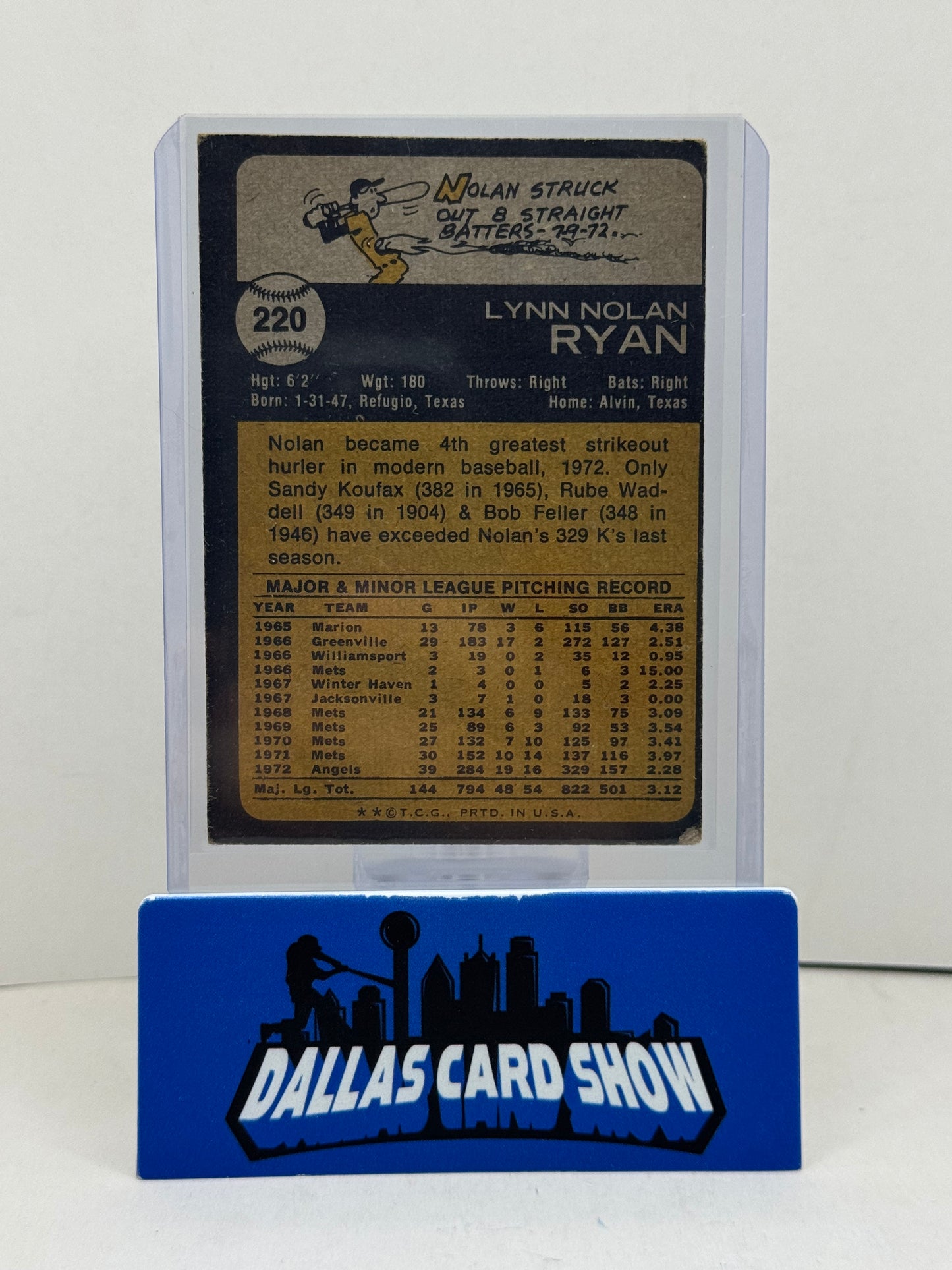 1973 Topps #220 Nolan Ryan