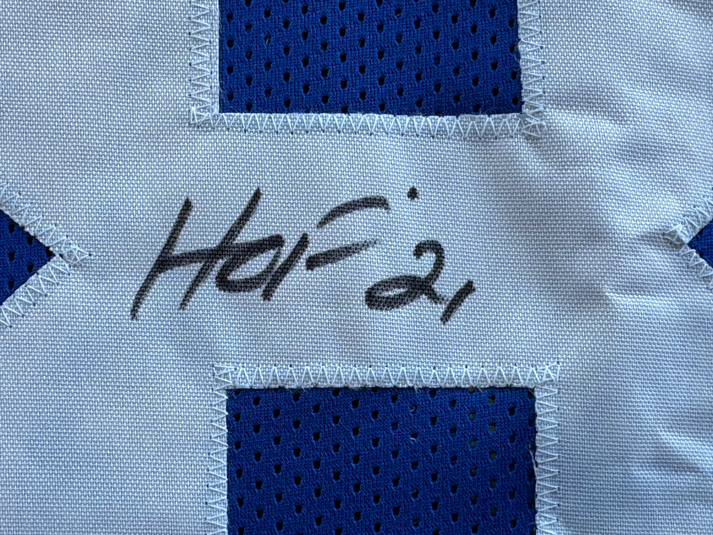 DREW PEARSON DALLAS COWBOYS SIGNED TB JERSEY w/HOF 21 INSCRIPTION XL BAS