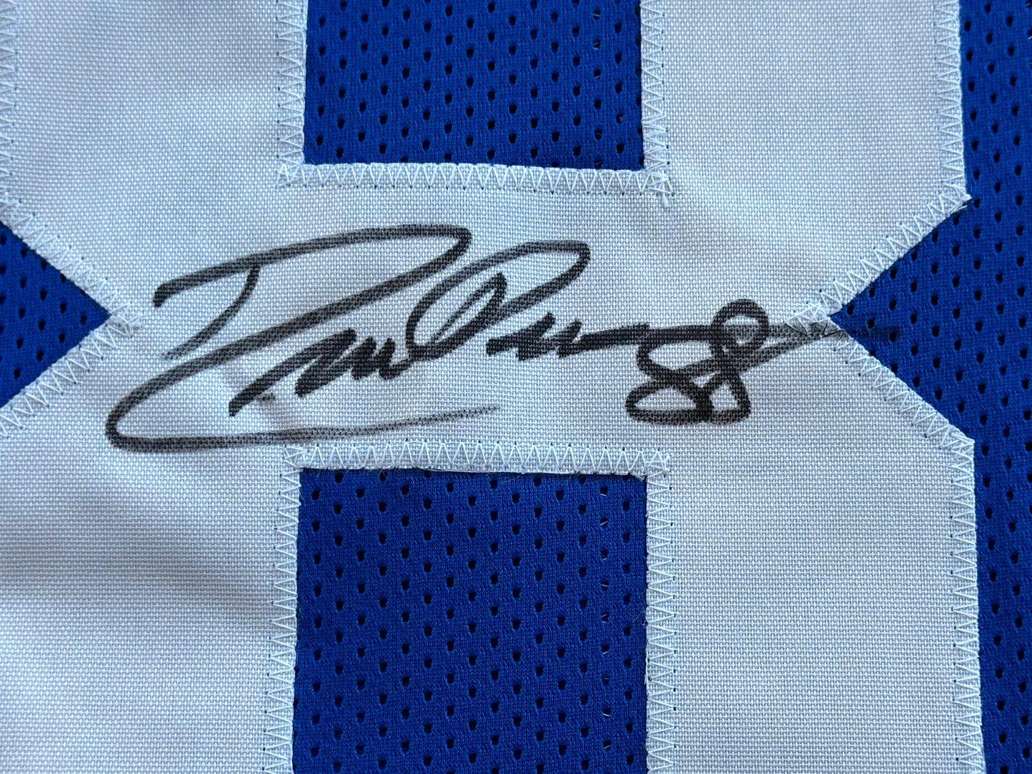 DREW PEARSON DALLAS COWBOYS SIGNED TB JERSEY w/HOF 21 INSCRIPTION XL BAS