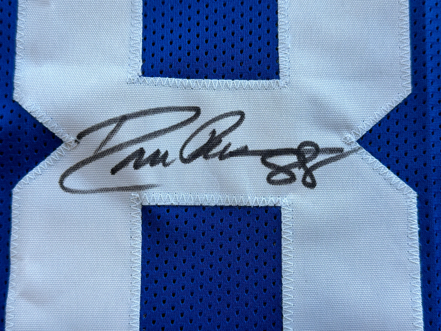 DREW PEARSON DALLAS COWBOYS SIGNED TB JERSEY w/HOF 21 INSCRIPTION XL BAS
