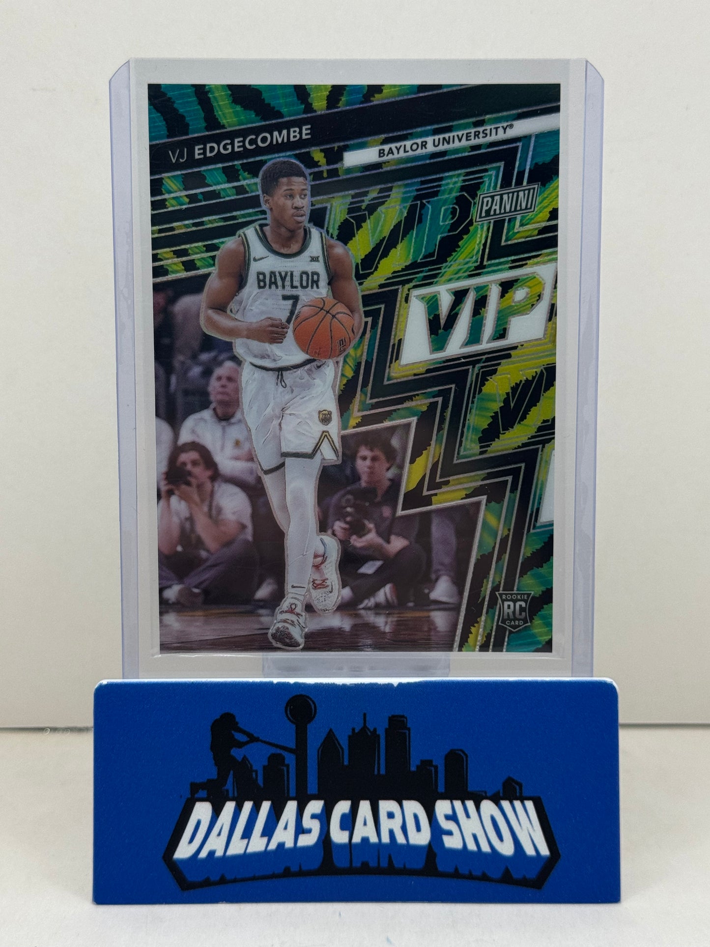 2025 Panini The National #RC18 Vj Edgecombe Green Baja SSP Baylor