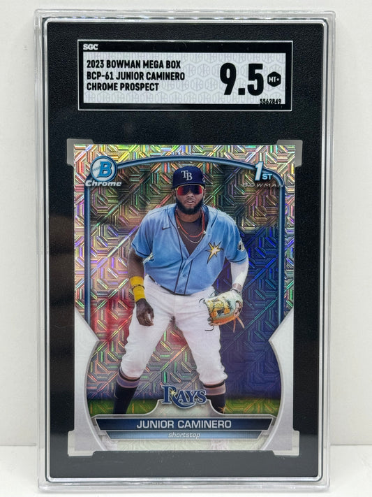 2023 Bowman Junior Caminero Mega Box Refractor #BCP-61 Chrome Prospect SGC 9.5
