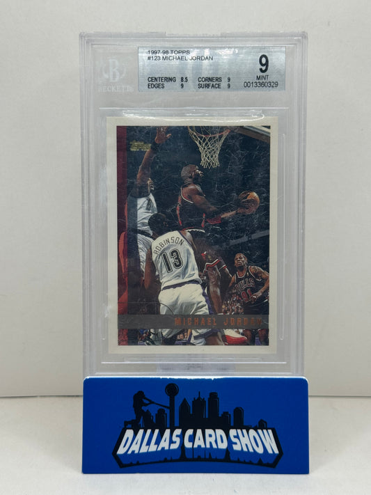 1997-98 Topps #123 Michael Jordan BGS 9