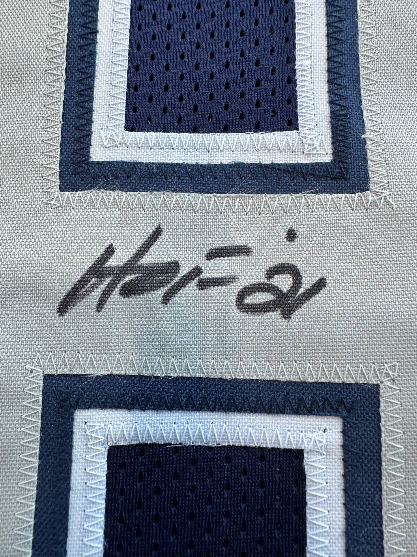 DREW PEARSON DALLAS COWBOYS SIGNED BLUE JERSEY w/HOF 21 Inscription BAS