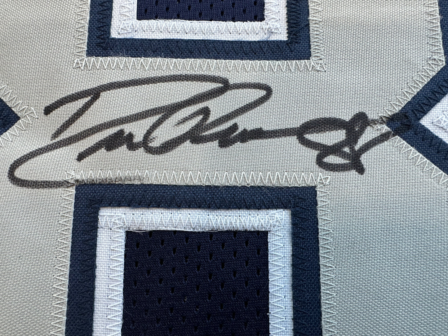 DREW PEARSON DALLAS COWBOYS SIGNED BLUE JERSEY w/HOF 21 Inscription BAS