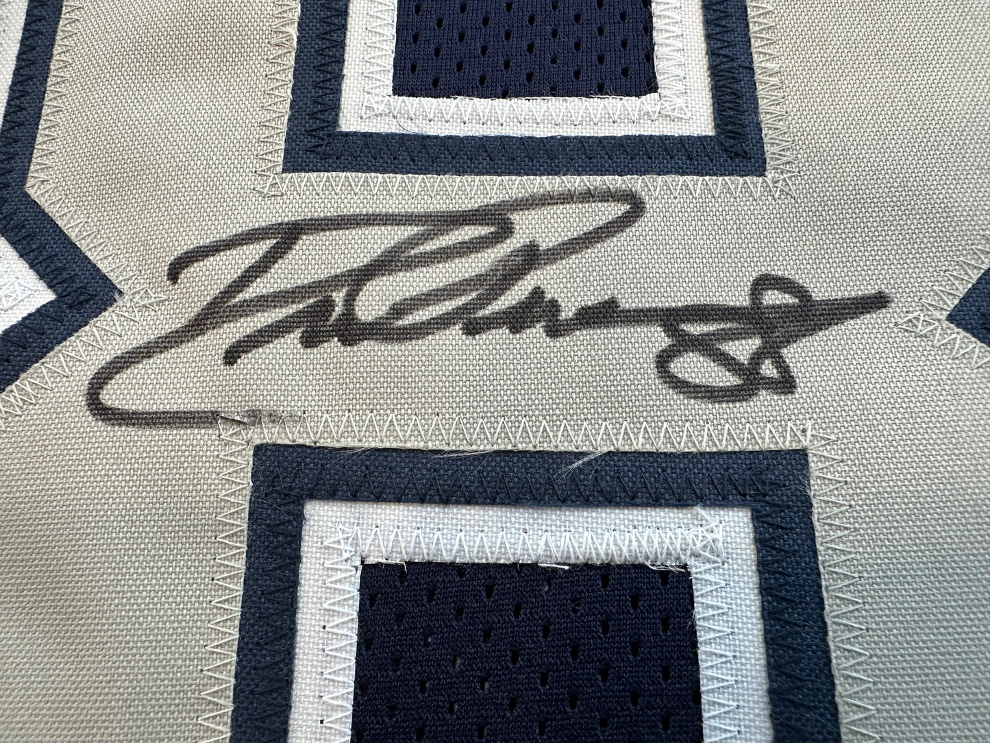 DREW PEARSON DALLAS COWBOYS SIGNED BLUE JERSEY w/HOF 21 Inscription BAS
