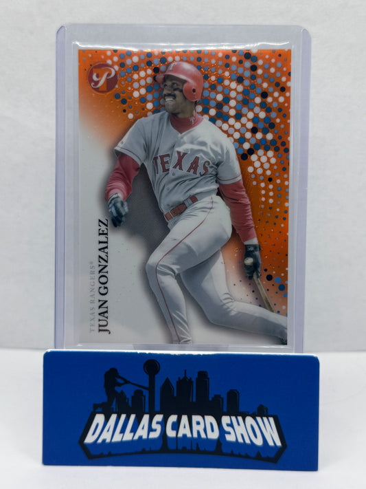 2022 Topps Pristine Juan Gonzalez Orange #75 /25
