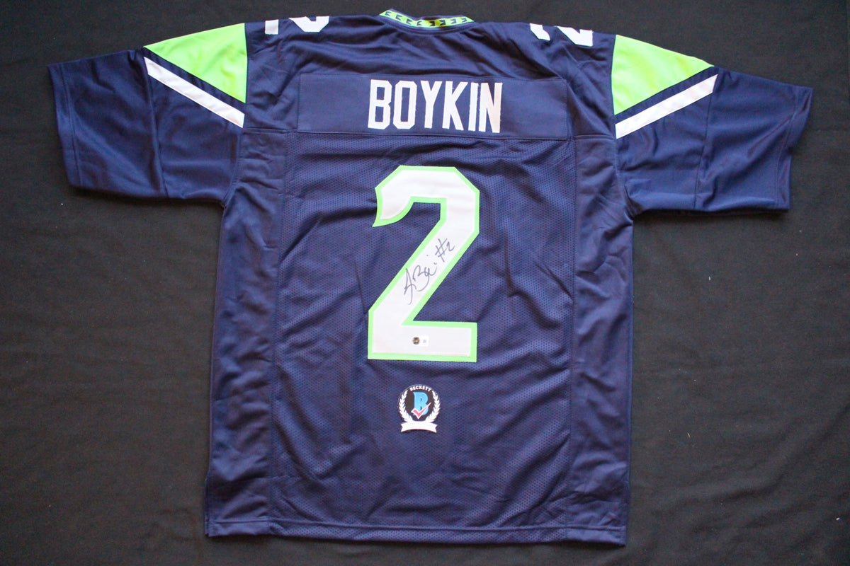 TREVONE BOYKIN SEATTLE SEAHAWKS SIGNED JERSEY TCU Horned Frogs BAS