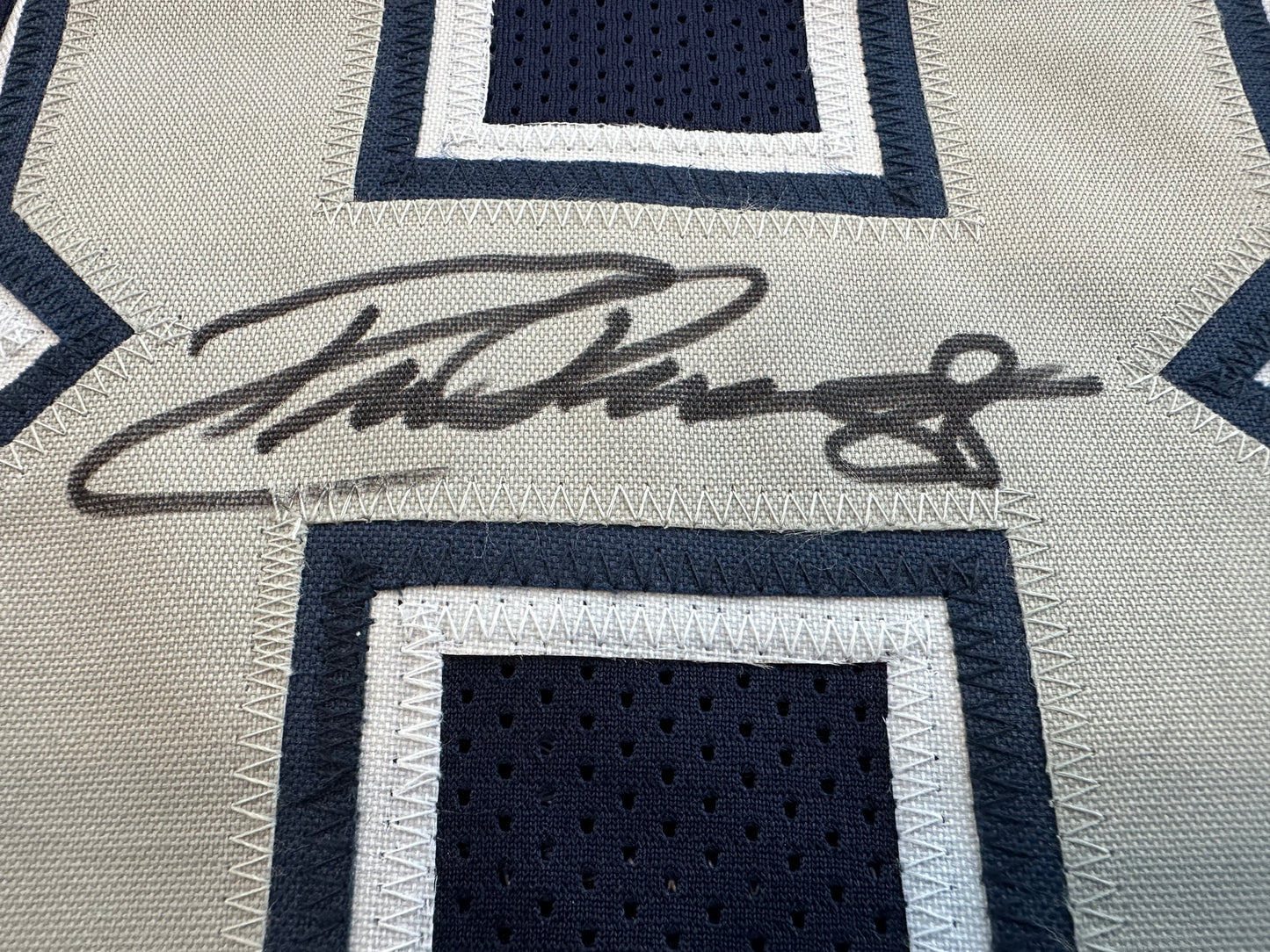 DREW PEARSON DALLAS COWBOYS SIGNED BLUE JERSEY w/HOF 21 Inscription BAS