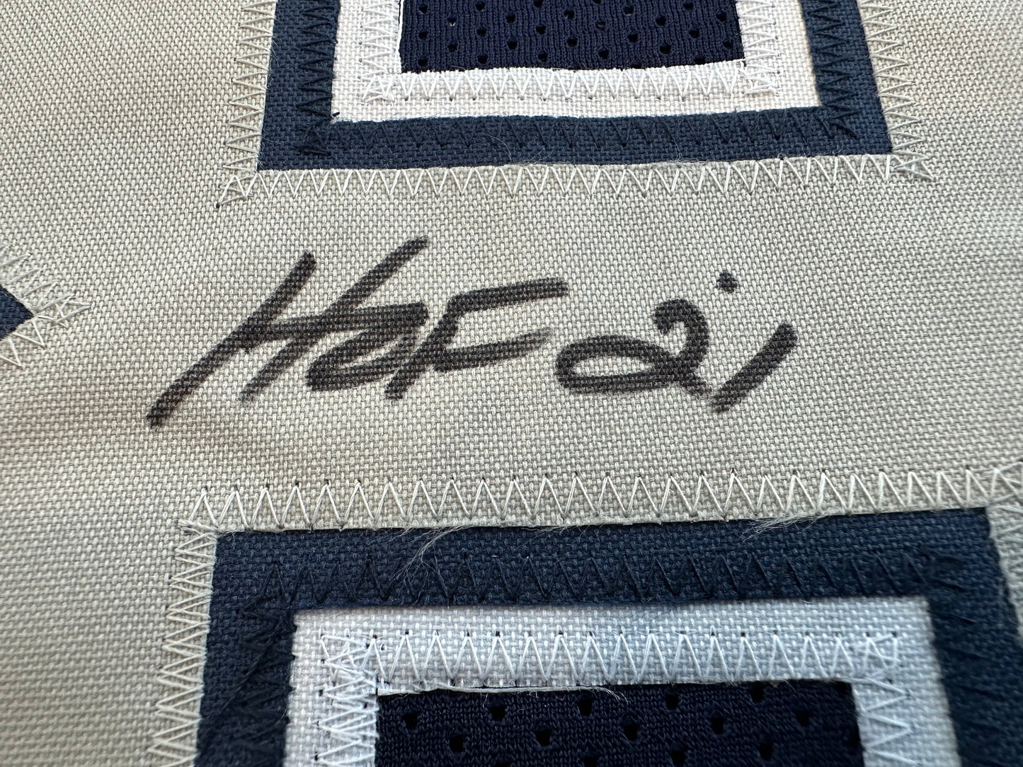 DREW PEARSON DALLAS COWBOYS SIGNED BLUE JERSEY w/HOF 21 Inscription BAS