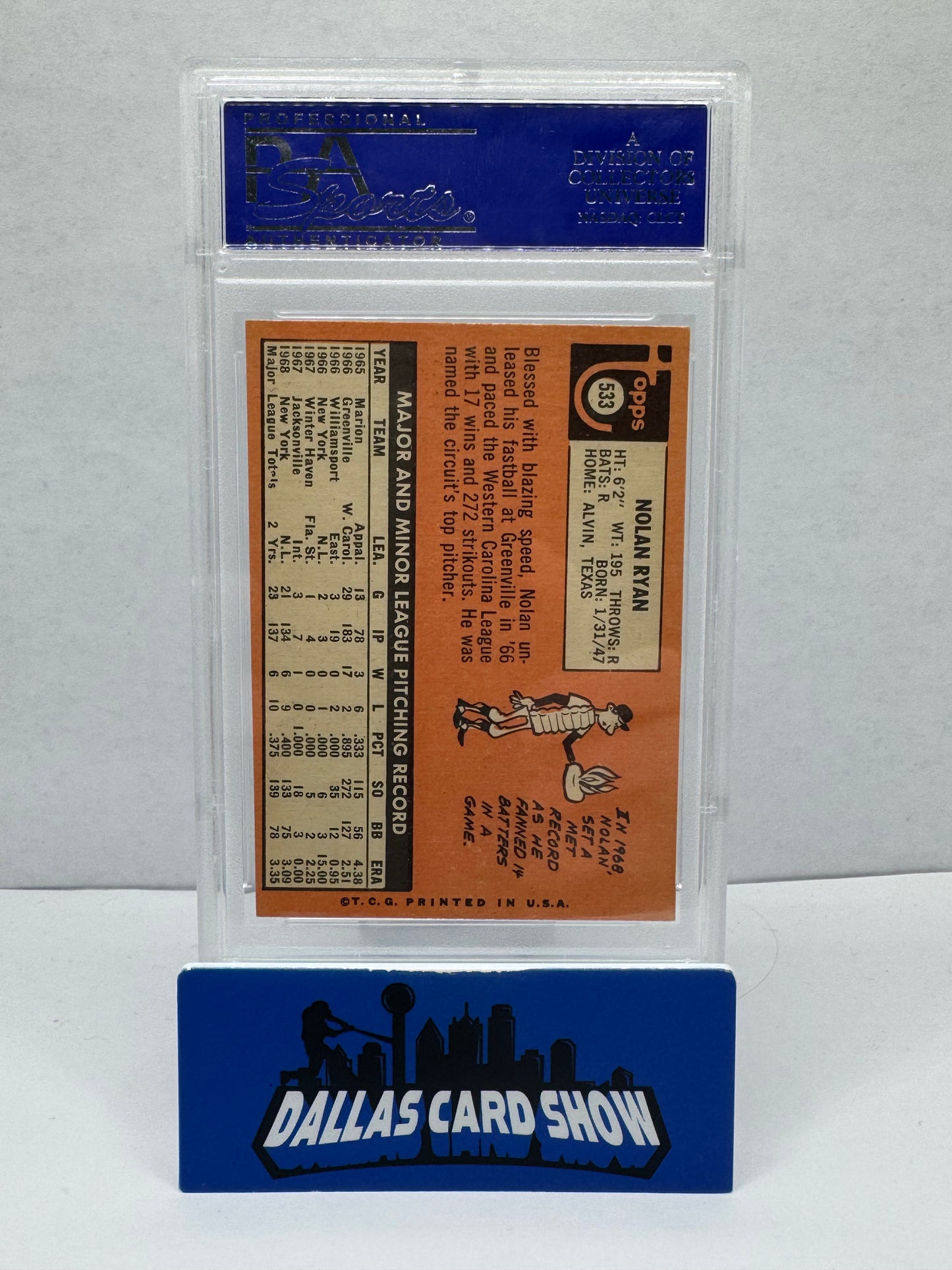 1969 Topps Nolan Ryan #533 PSA 7