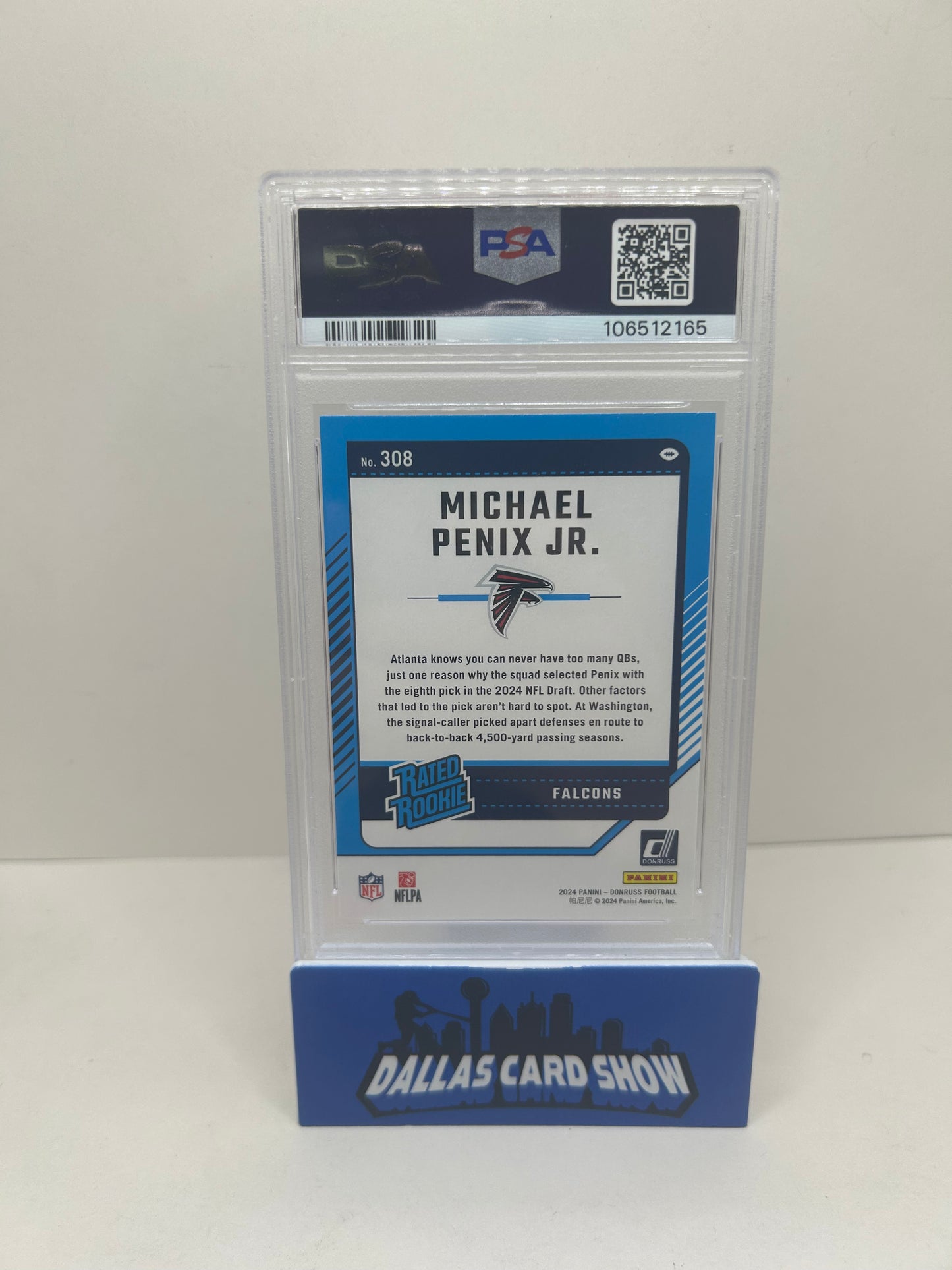 2024 Panini Donruss Michael Penix Jr. Rated Rookie PSA 10 RC