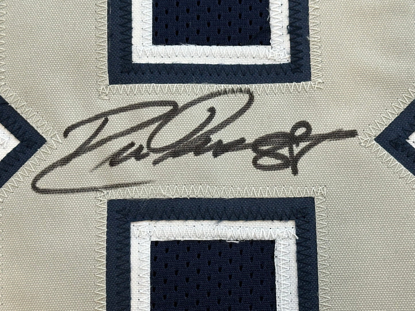 DREW PEARSON DALLAS COWBOYS SIGNED BLUE JERSEY w/HOF 21 Inscription BAS