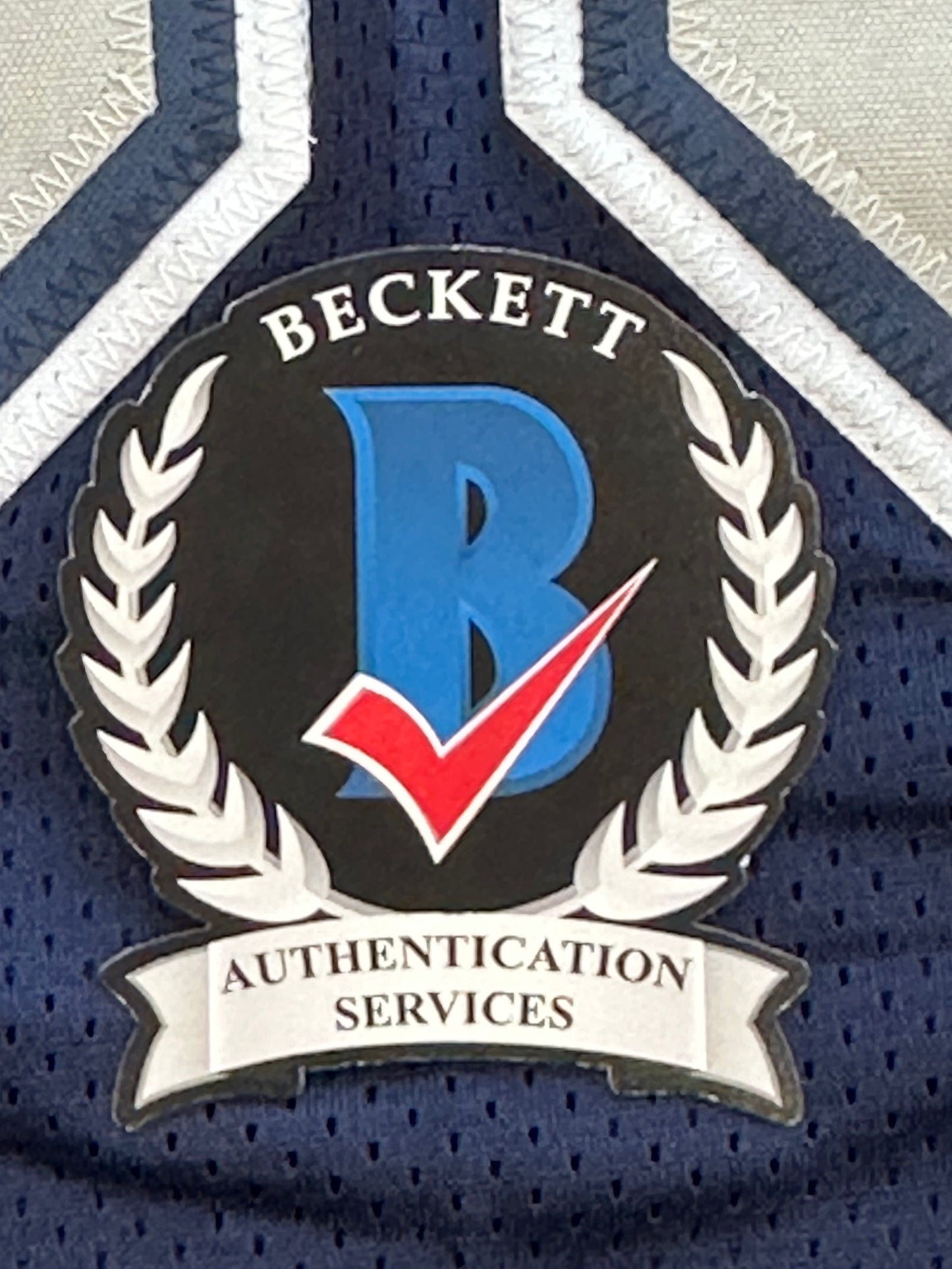 DREW PEARSON DALLAS COWBOYS SIGNED BLUE JERSEY w/HOF 21 Inscription BAS