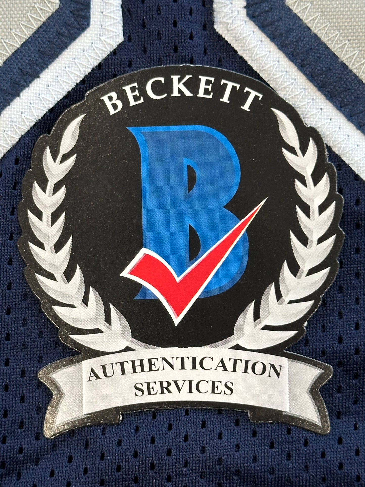 DREW PEARSON DALLAS COWBOYS SIGNED BLUE JERSEY Double Sig BAS