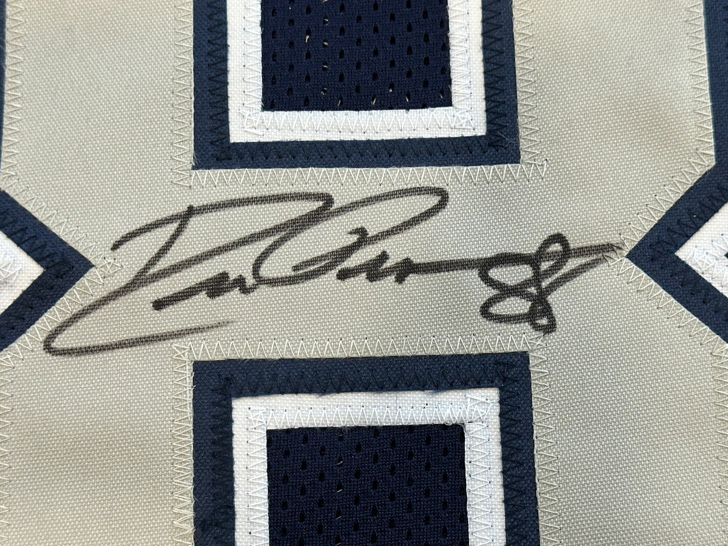 DREW PEARSON DALLAS COWBOYS SIGNED BLUE JERSEY w/HOF 21 Inscription BAS
