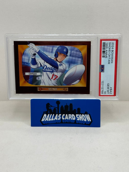 2024 Bowman #BA2 Shohei Ohtani 1955 Anime Case Hit PSA 10