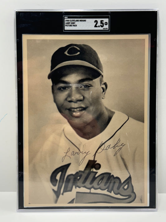 1948 Cleveland Indians Larry Doby Picture Pack SGC 2.5