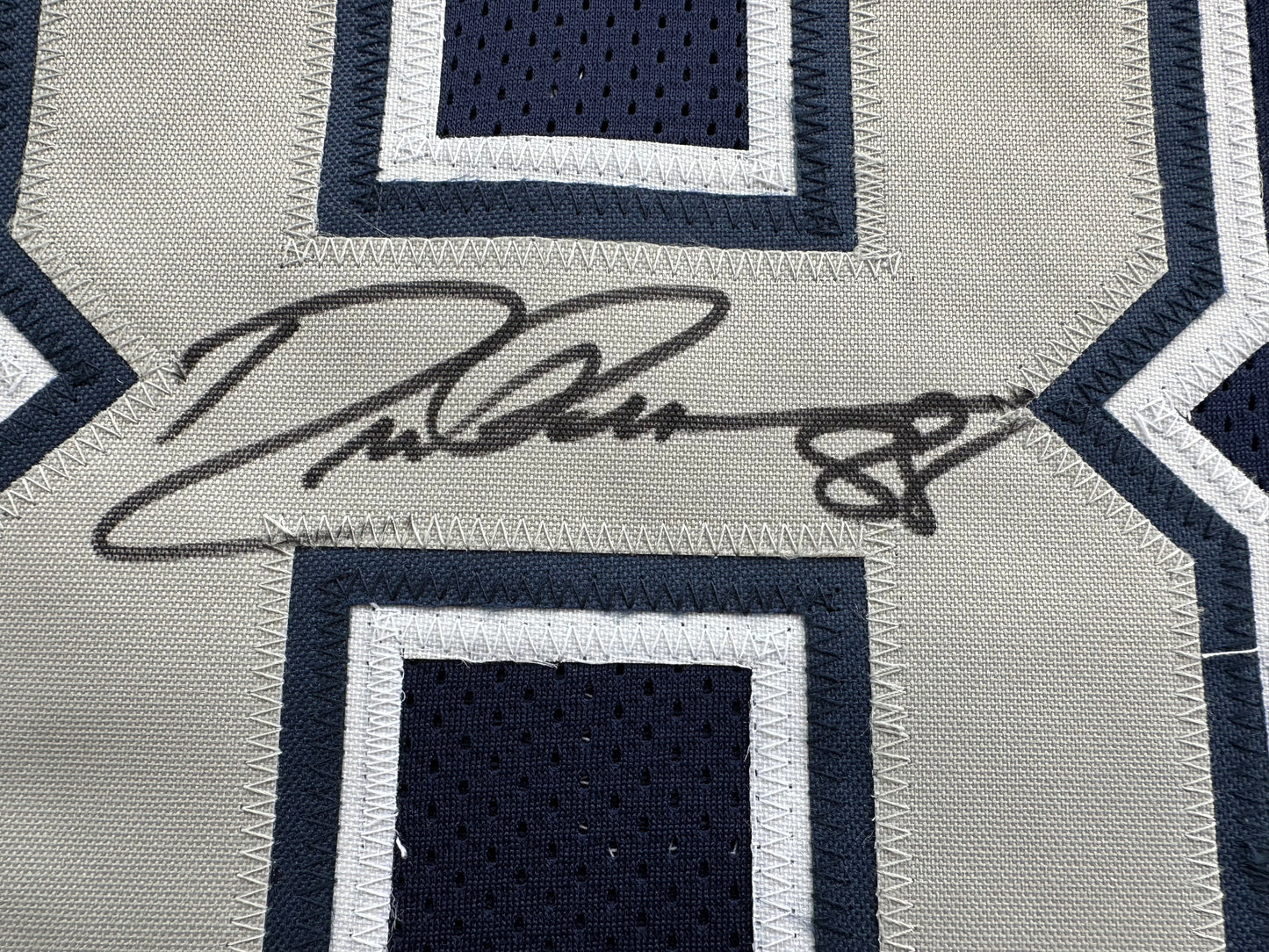 DREW PEARSON DALLAS COWBOYS SIGNED BLUE JERSEY w/HOF 21 Inscription BAS