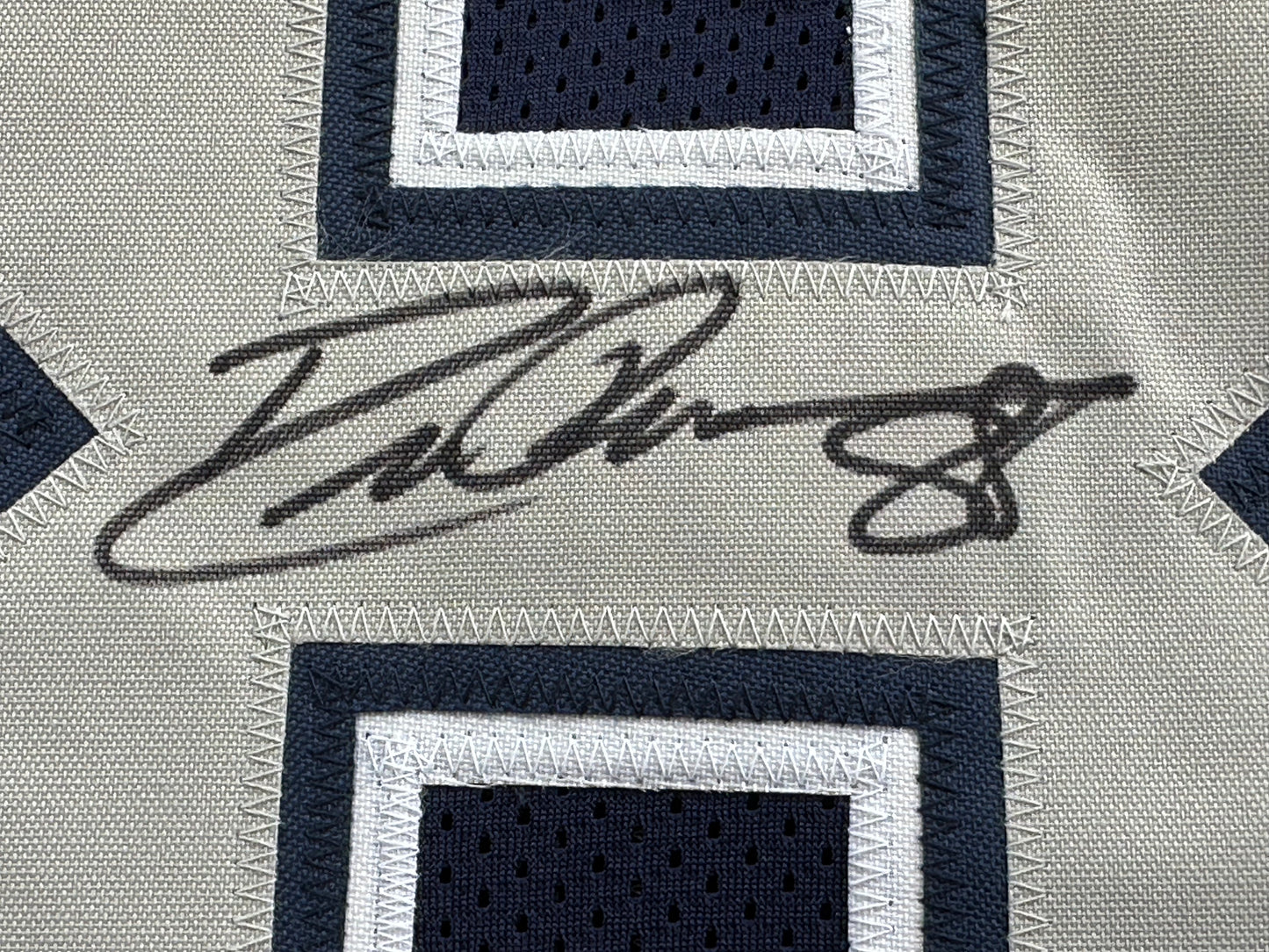 DREW PEARSON DALLAS COWBOYS SIGNED BLUE JERSEY w/HOF 21 Inscription BAS