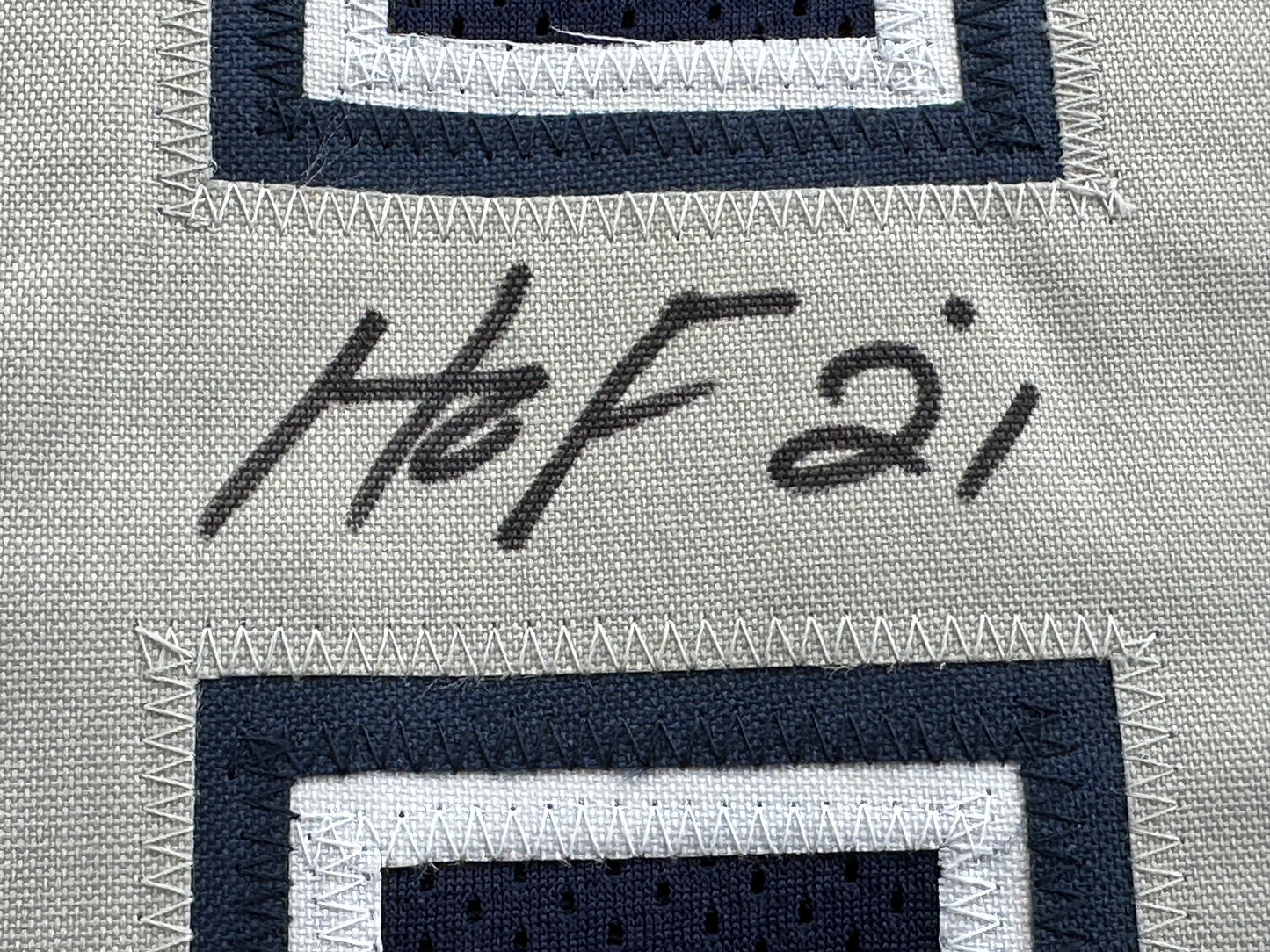 DREW PEARSON DALLAS COWBOYS SIGNED BLUE JERSEY w/HOF 21 Inscription BAS