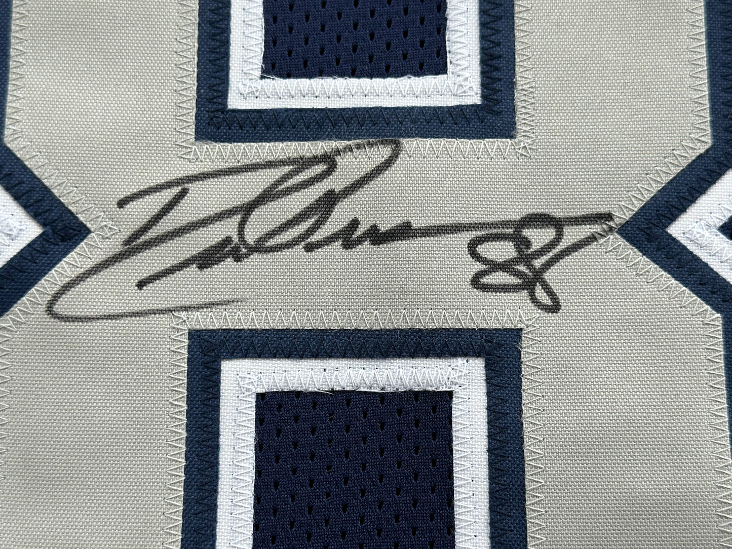 DREW PEARSON DALLAS COWBOYS SIGNED BLUE JERSEY w/HOF 21 Inscription BAS