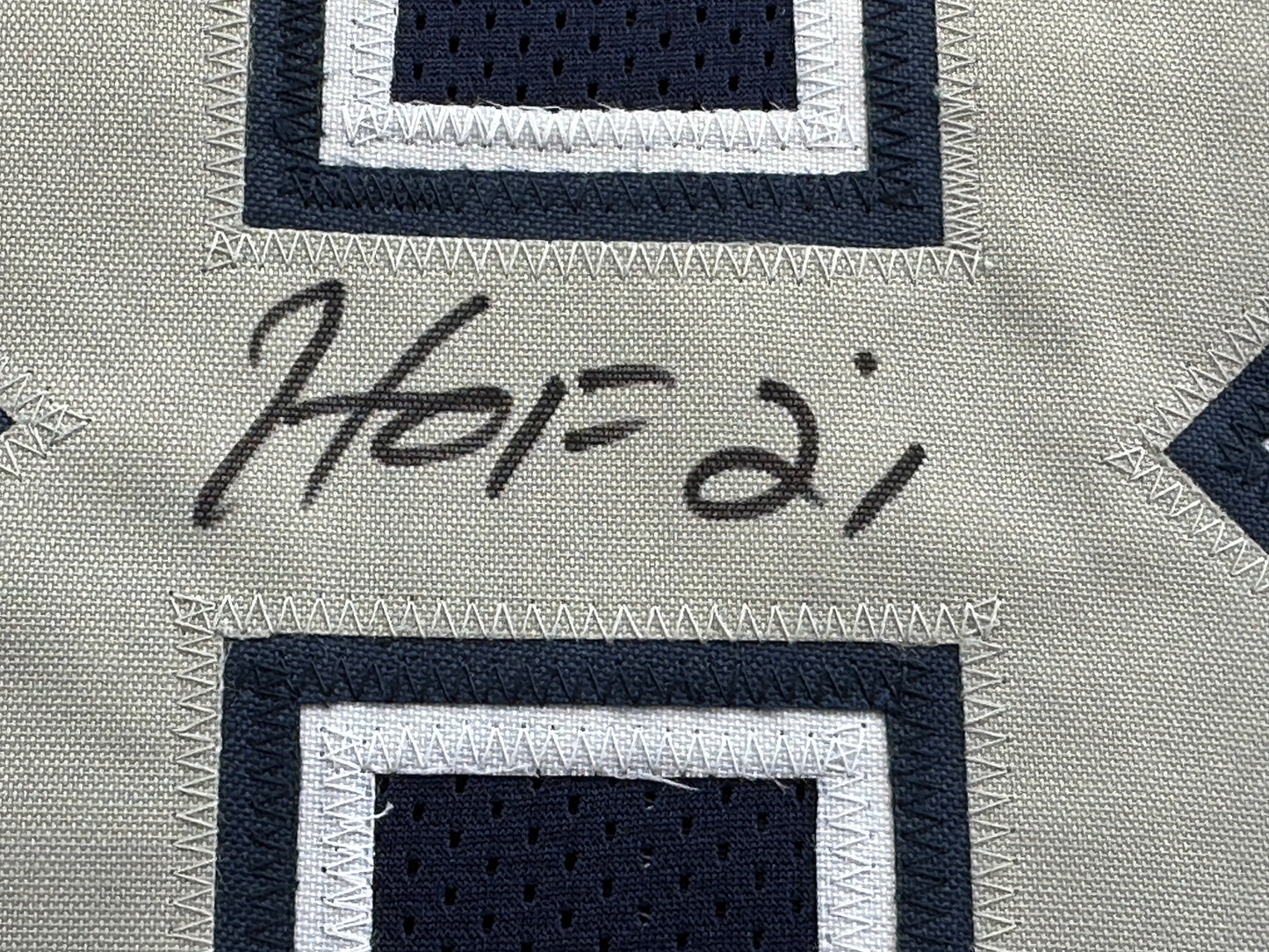 DREW PEARSON DALLAS COWBOYS SIGNED BLUE JERSEY w/HOF 21 Inscription BAS