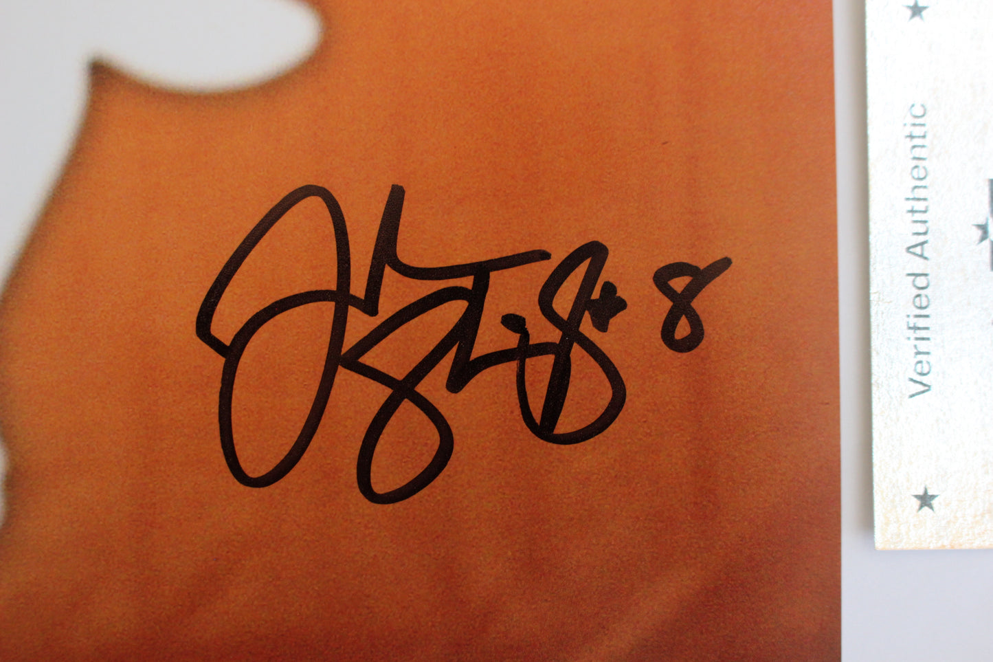 JORDAN SHIPLEY TEXAS LONGHORNS SIGNED 8x10 PHOTO UT LOGO BAS