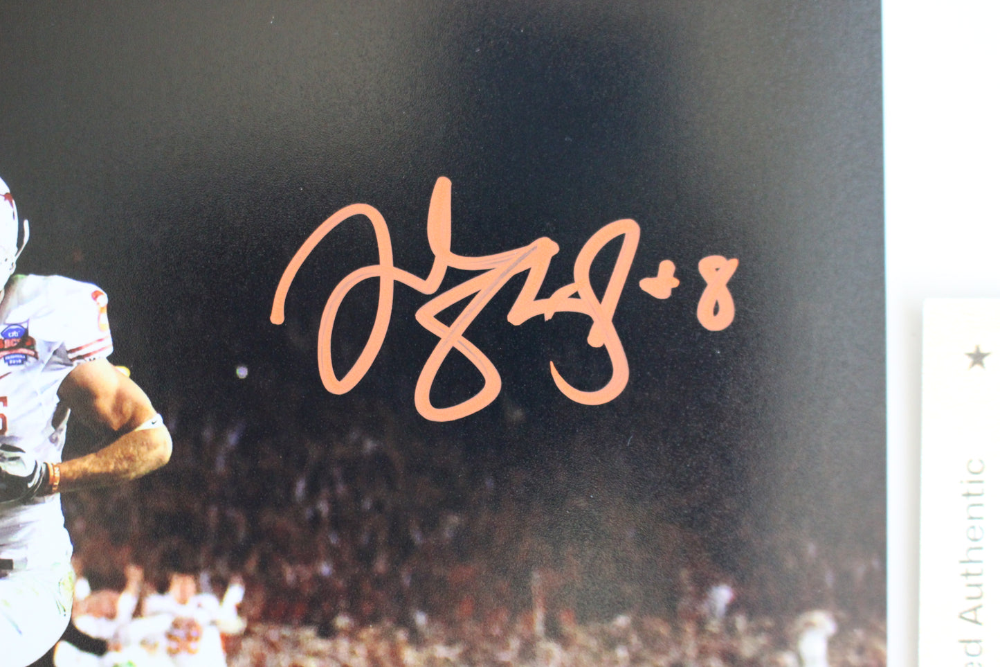 JORDAN SHIPLEY TEXAS LONGHORNS SIGNED 8x10 PHOTO Touchdown BAS COA