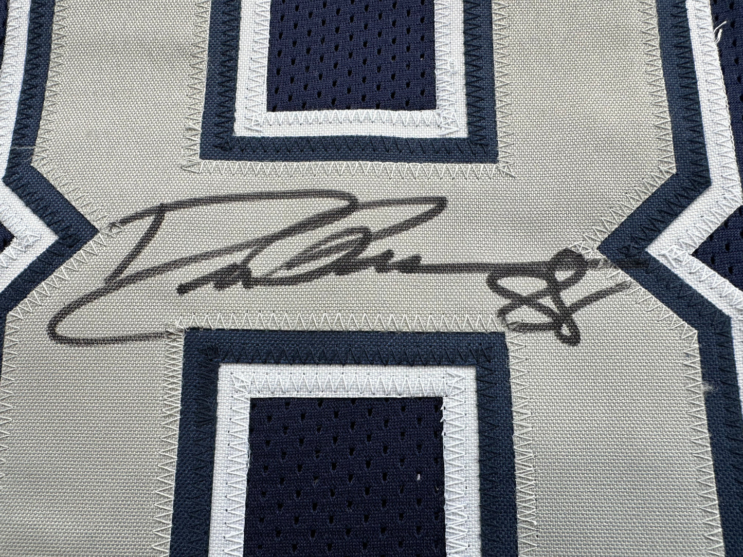DREW PEARSON DALLAS COWBOYS SIGNED BLUE JERSEY w/HOF 21 Inscription BAS