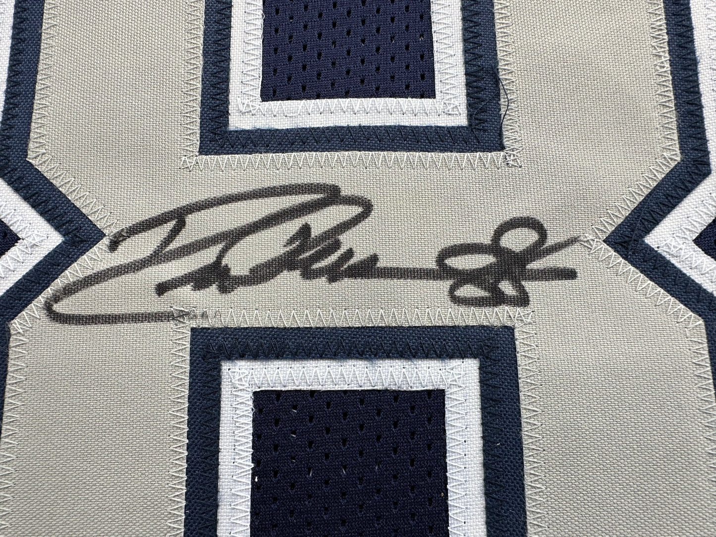 DREW PEARSON DALLAS COWBOYS SIGNED BLUE JERSEY w/HOF 21 Inscription BAS
