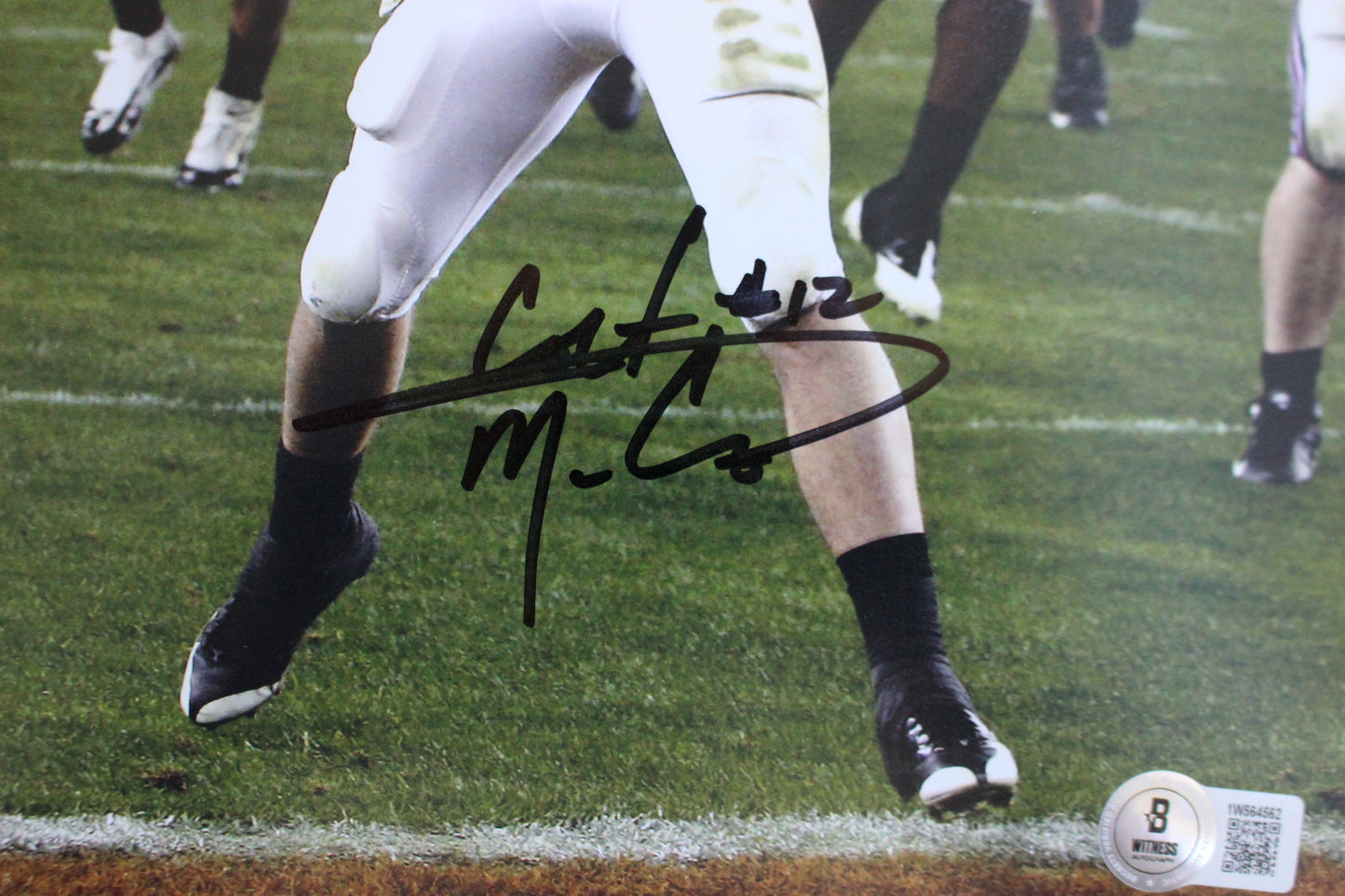 COLT MCCOY TEXAS UT LONGHORNS SIGNED 8x10 PHOTO Touchdown BAS COA