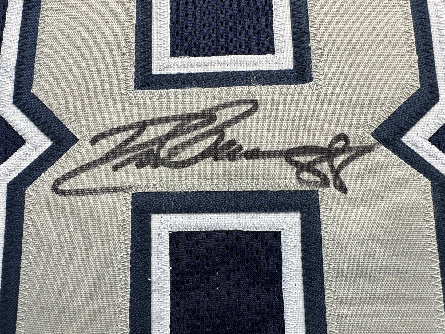 DREW PEARSON DALLAS COWBOYS SIGNED BLUE JERSEY w/HOF 21 Inscription BAS