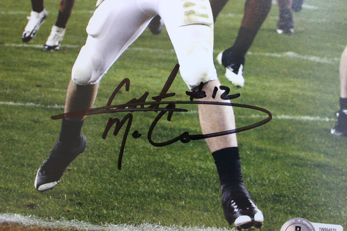 COLT MCCOY TEXAS UT LONGHORNS SIGNED 8x10 PHOTO Touchdown BAS COA