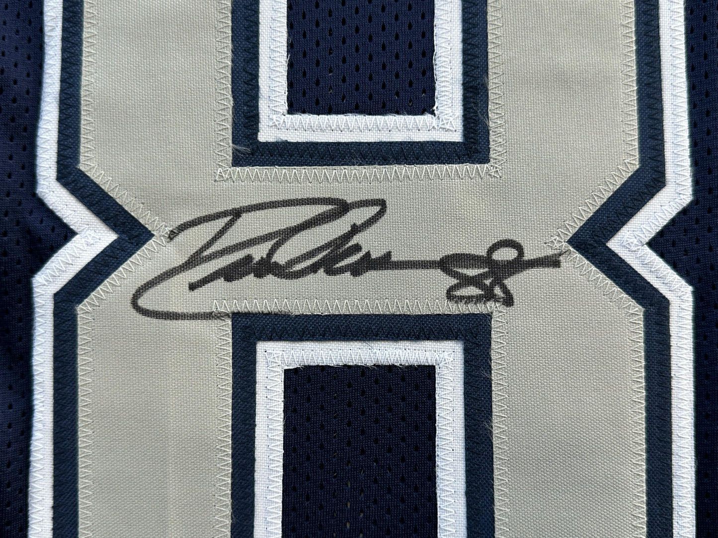 DREW PEARSON DALLAS COWBOYS SIGNED BLUE JERSEY w/HOF 21 Inscription BAS