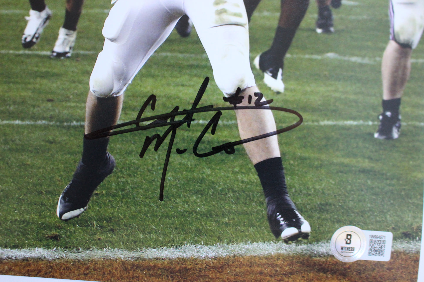 COLT MCCOY TEXAS UT LONGHORNS SIGNED 8x10 PHOTO Touchdown BAS COA