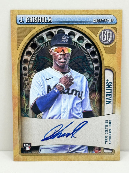 2021 Gypsy Queen #GQA-JC Jazz Chisholm Rookie Gypsy Queen Autograph Yankee's