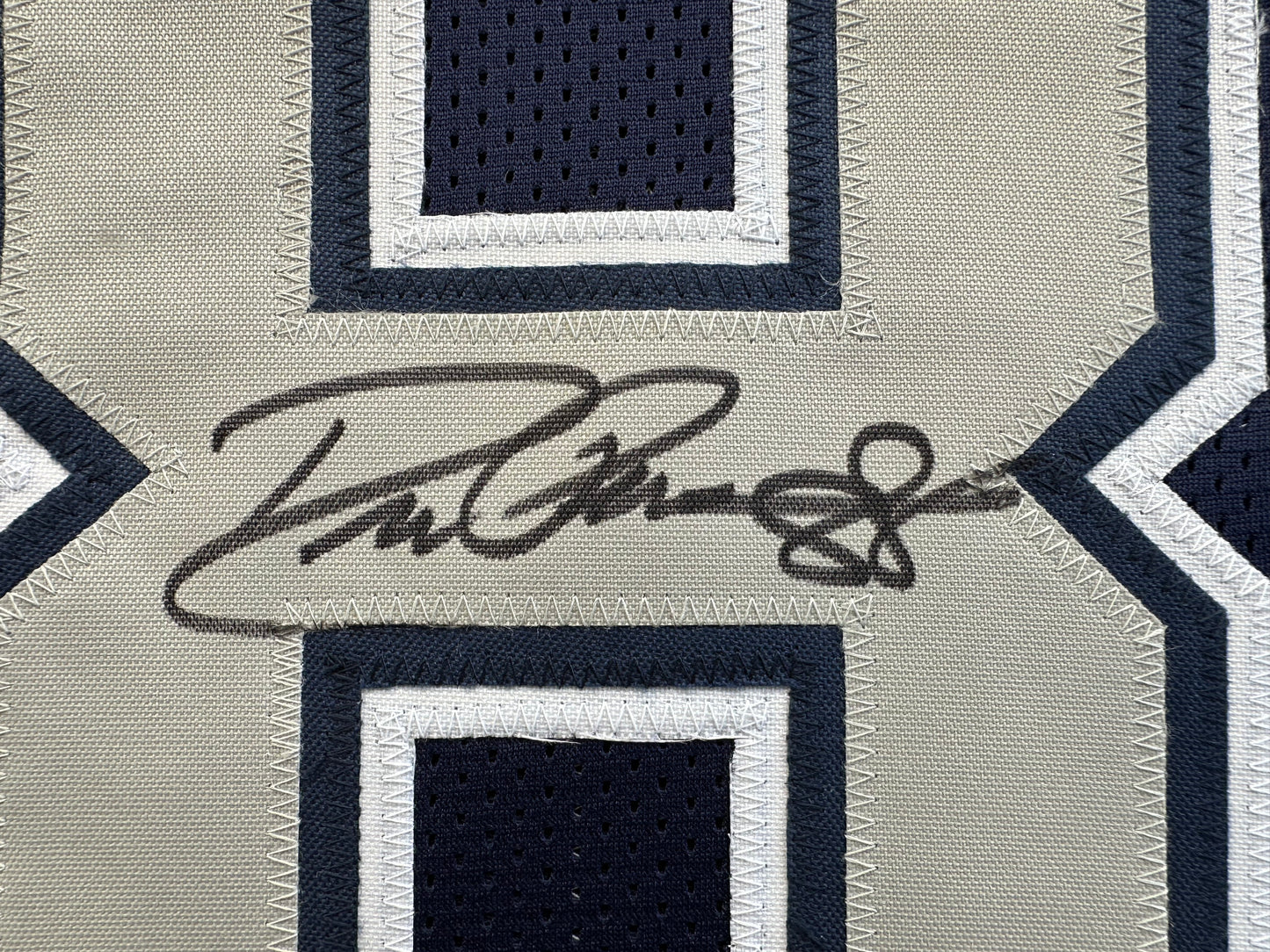 DREW PEARSON DALLAS COWBOYS SIGNED BLUE JERSEY w/HOF 21 Inscription BAS
