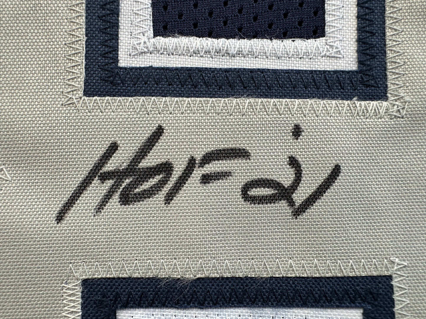 DREW PEARSON DALLAS COWBOYS SIGNED BLUE JERSEY w/HOF 21 Inscription BAS