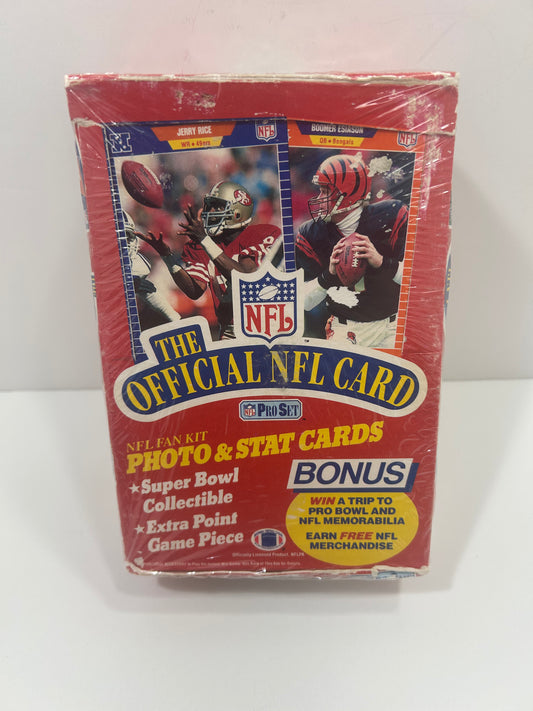 1989 Pro Set Series 1 Football Wax Box Factory Sealed 36 Packs