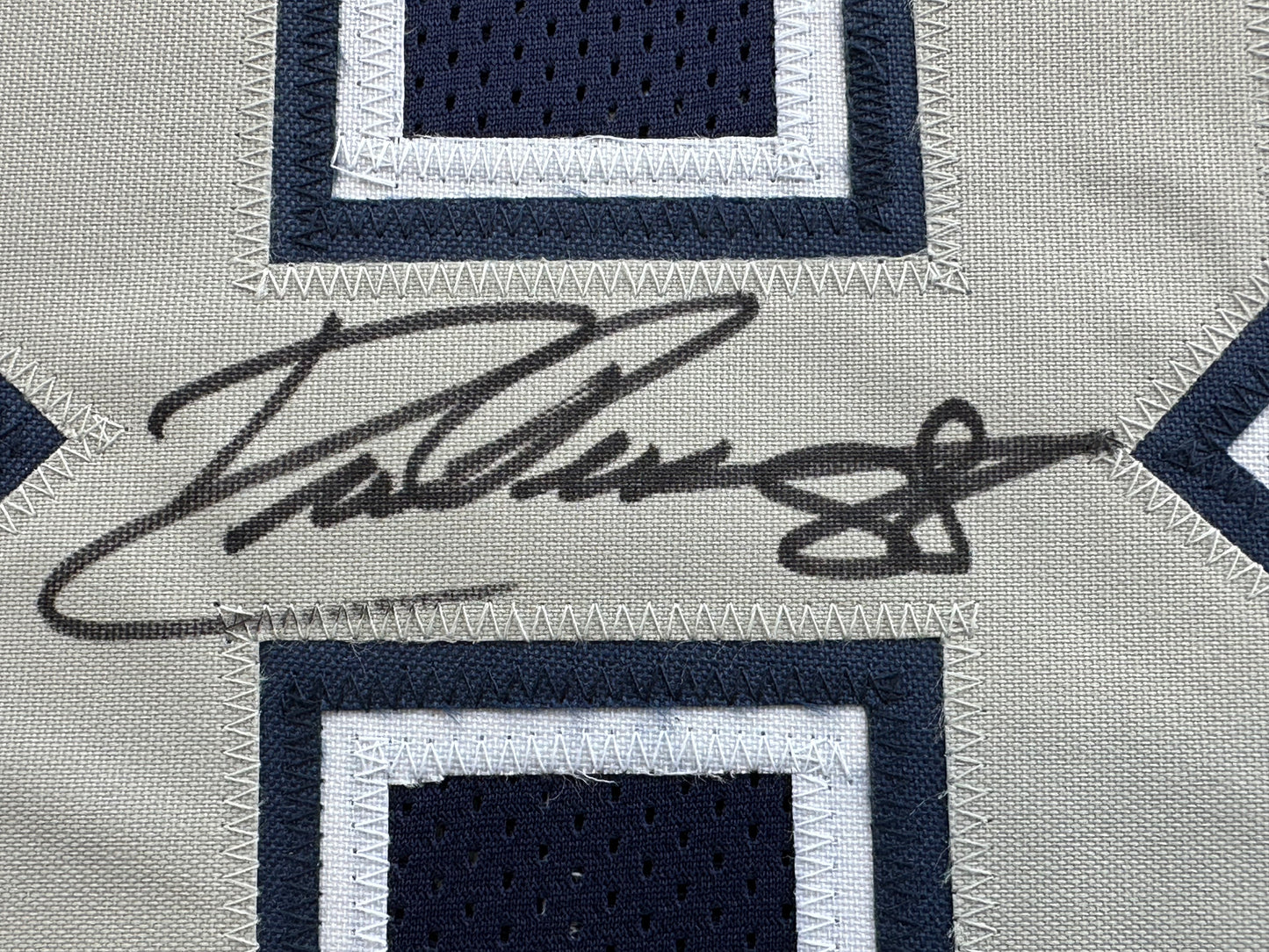 DREW PEARSON DALLAS COWBOYS SIGNED BLUE JERSEY w/HOF 21 Inscription BAS