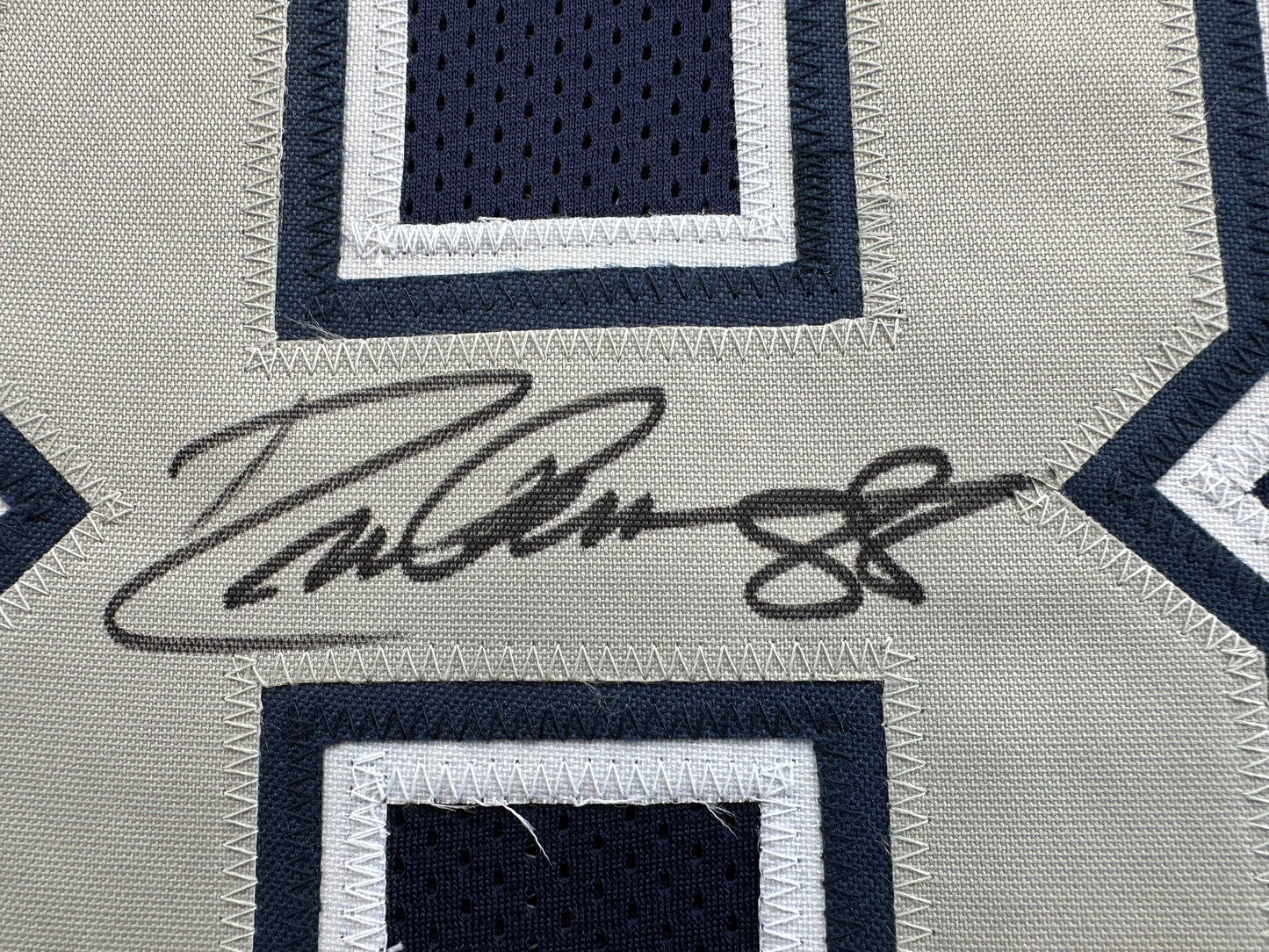 DREW PEARSON DALLAS COWBOYS SIGNED BLUE JERSEY w/HOF 21 Inscription BAS