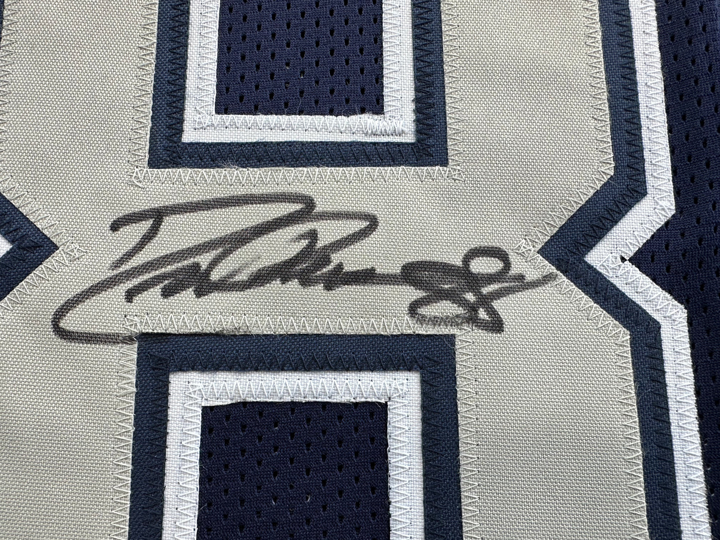 DREW PEARSON DALLAS COWBOYS SIGNED BLUE JERSEY w/HOF 21 Inscription BAS