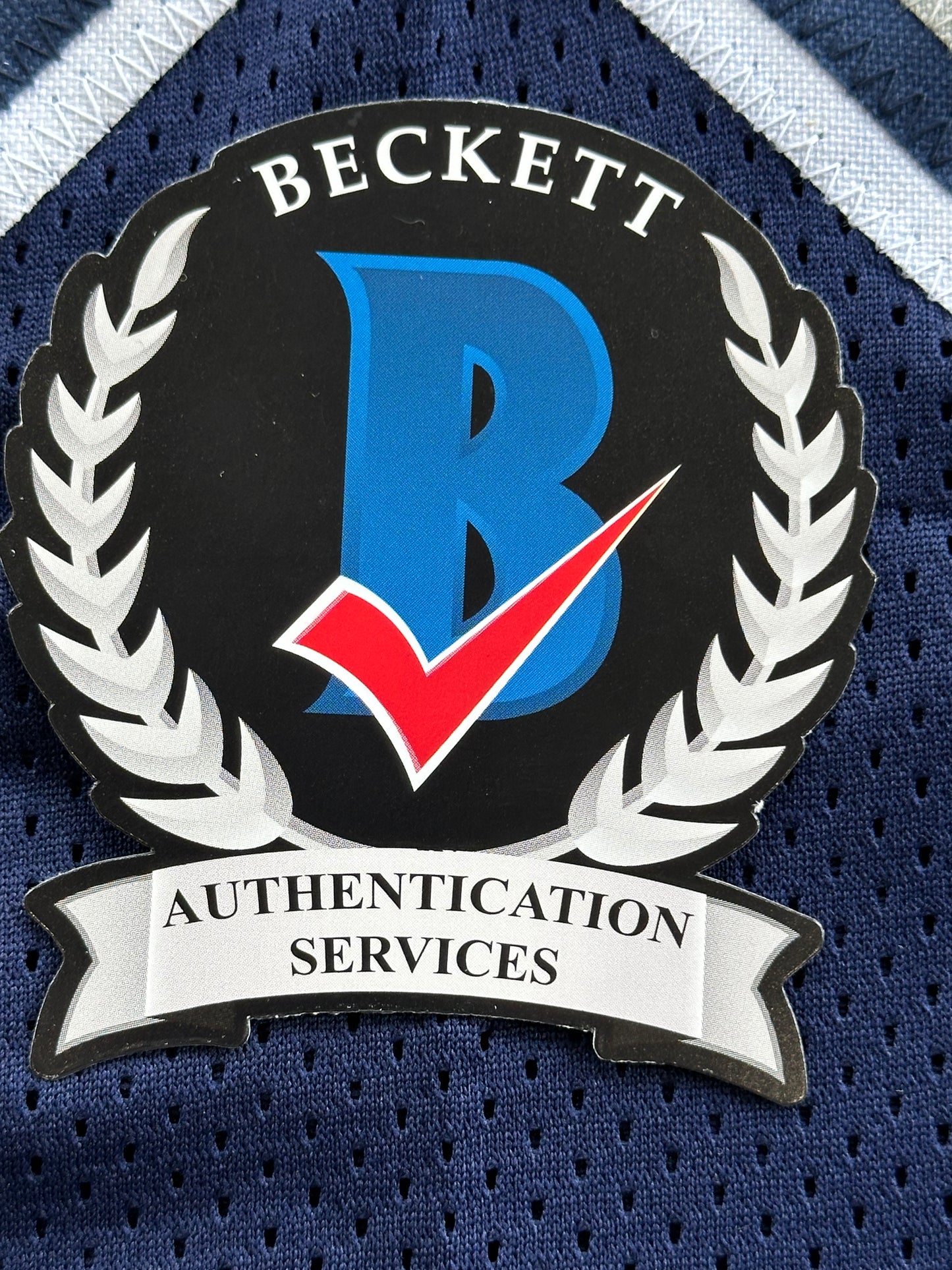 DREW PEARSON DALLAS COWBOYS SIGNED BLUE JERSEY w/HOF 21 Inscription BAS